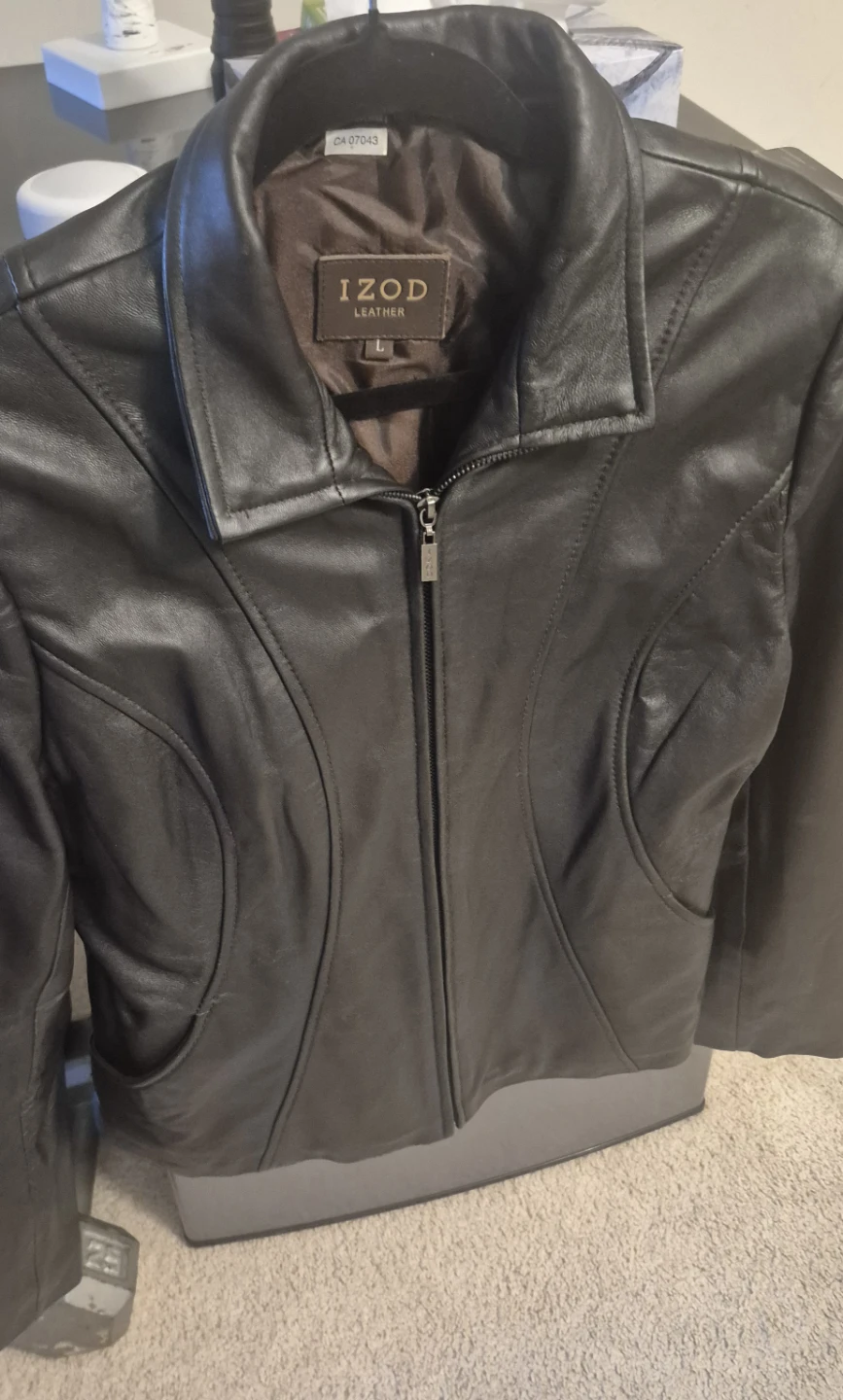 IZOD Leather Jacket - Size L