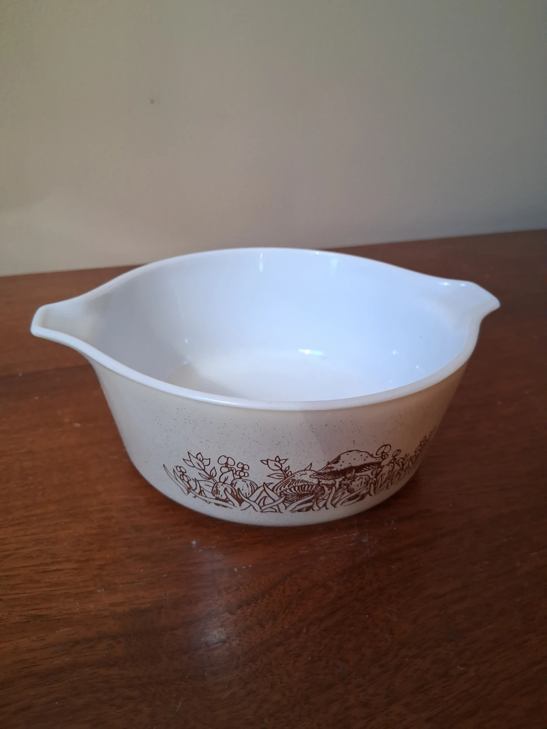 Pyrex 472-B Mushroom Print Casserole Dish 750ml