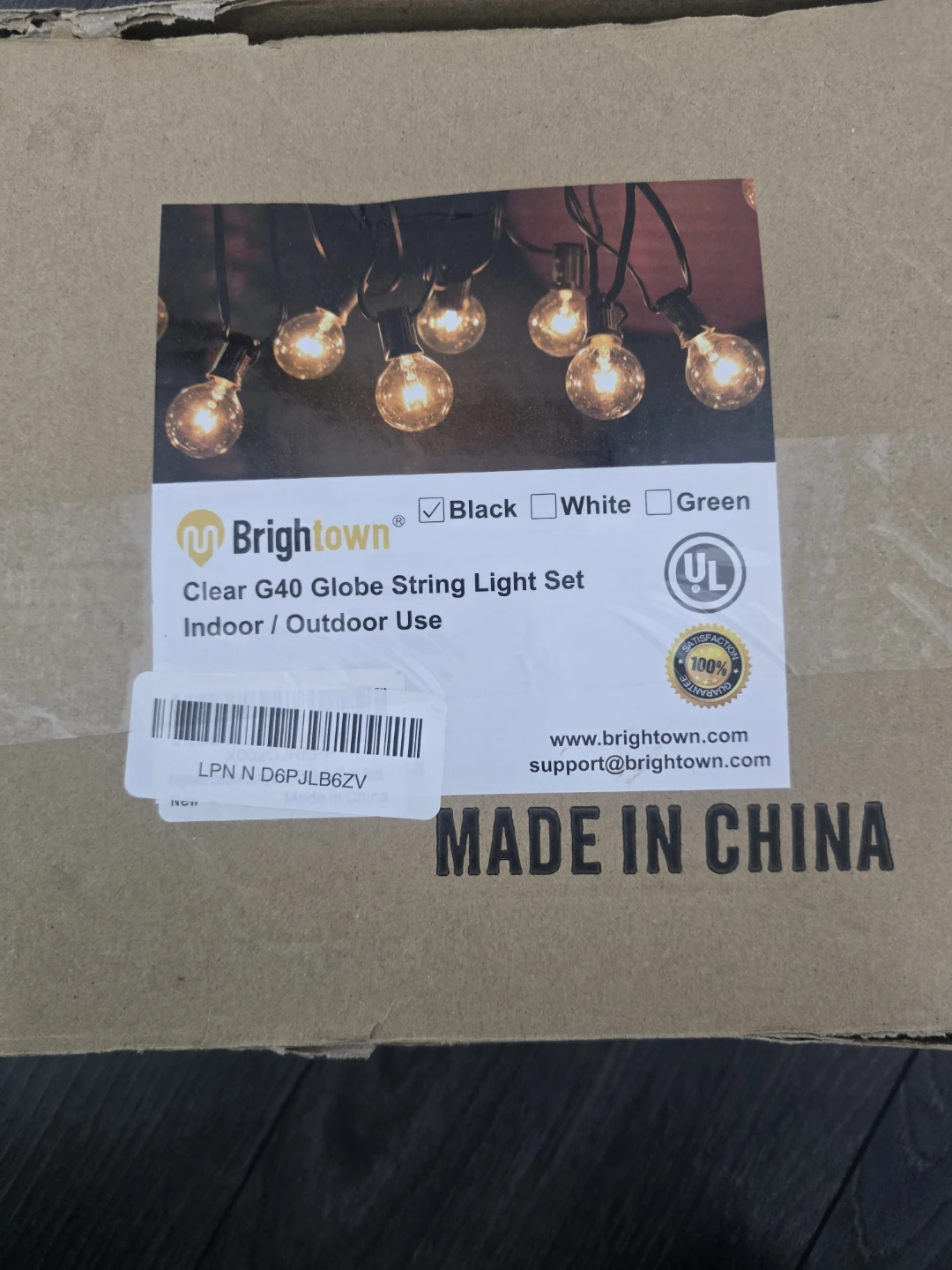 Brightown Clear G40 Globe String Lights - photo 3