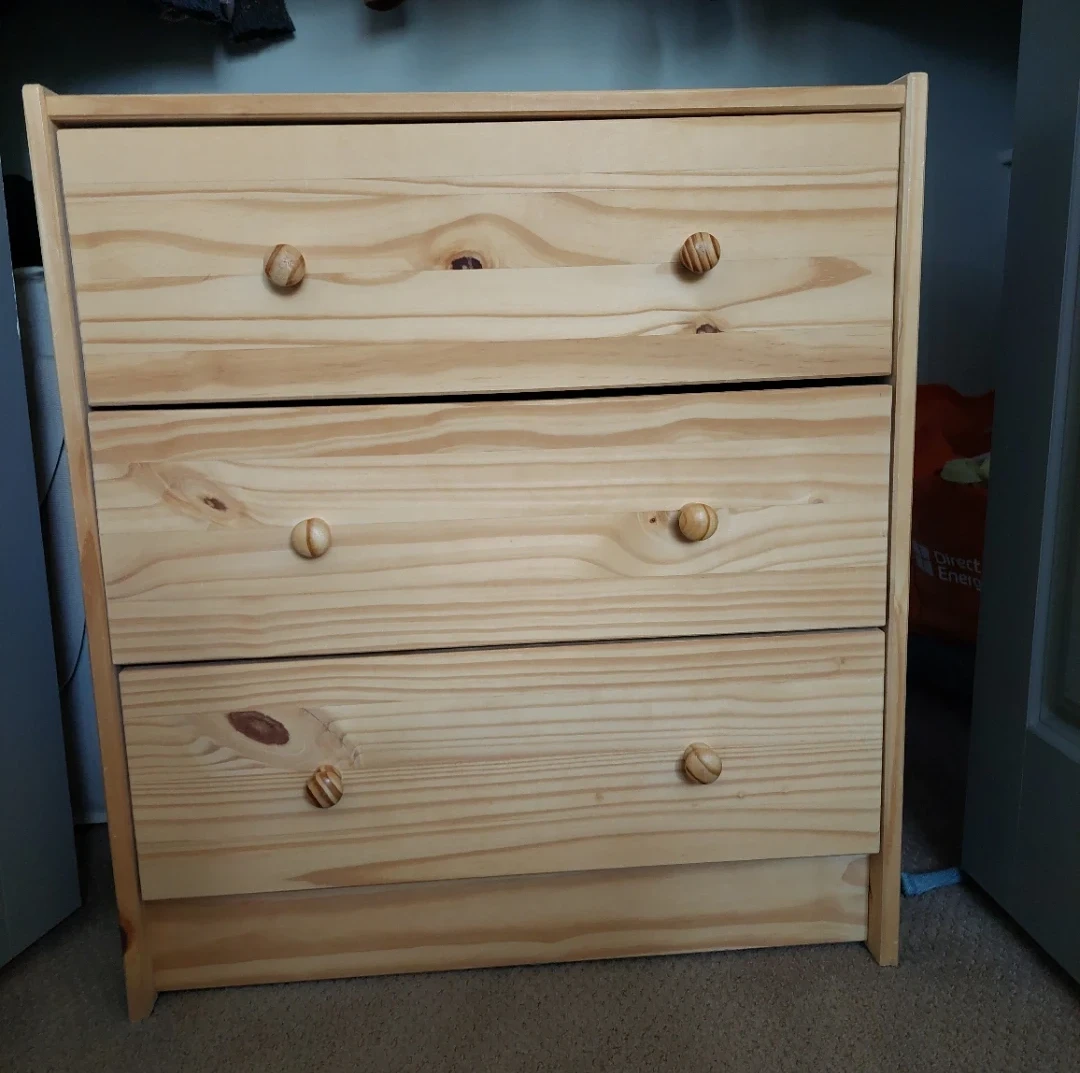 3 Drawer Pine  Chest