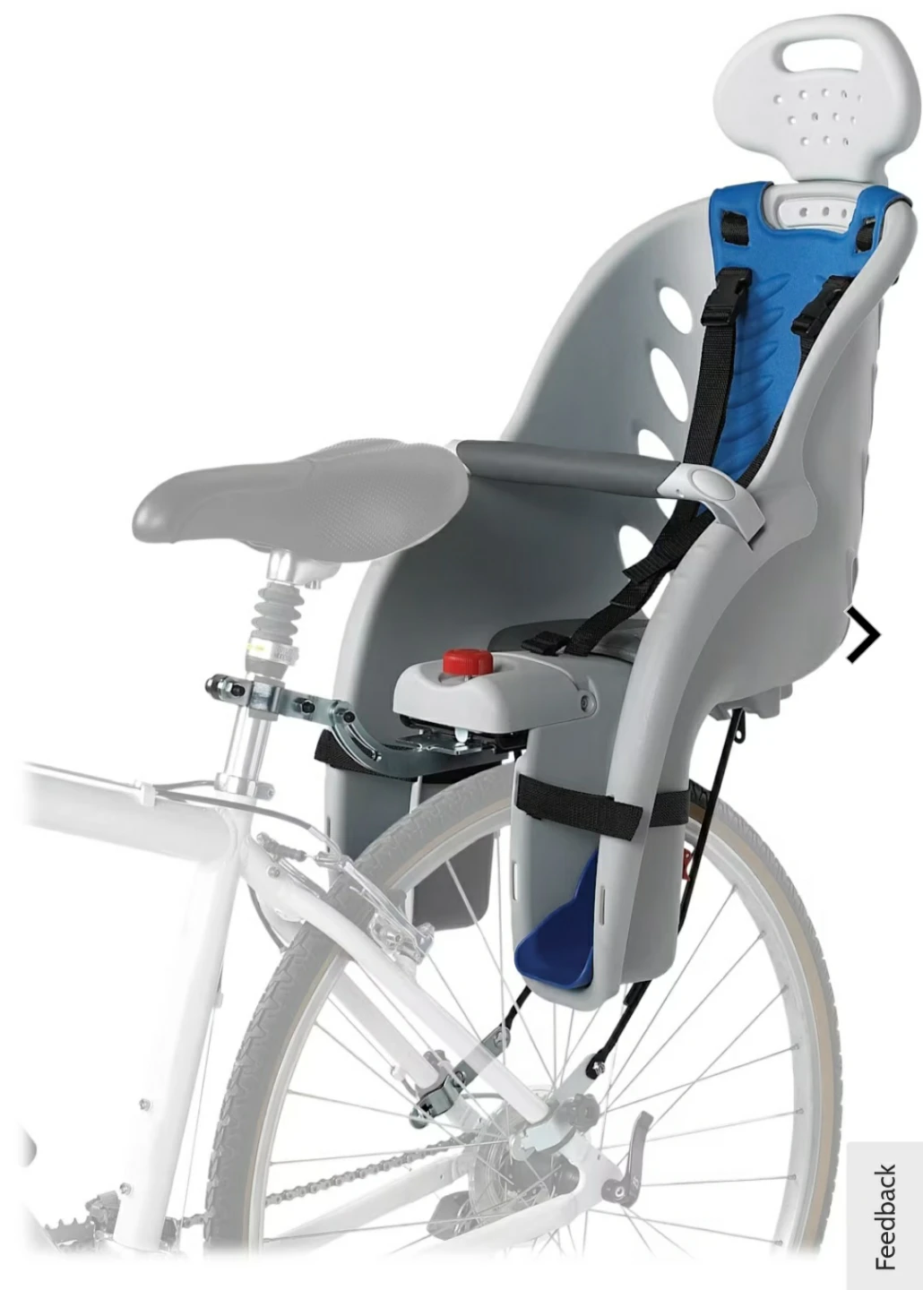 Gray and Blue Child Bike Seat - photo 4