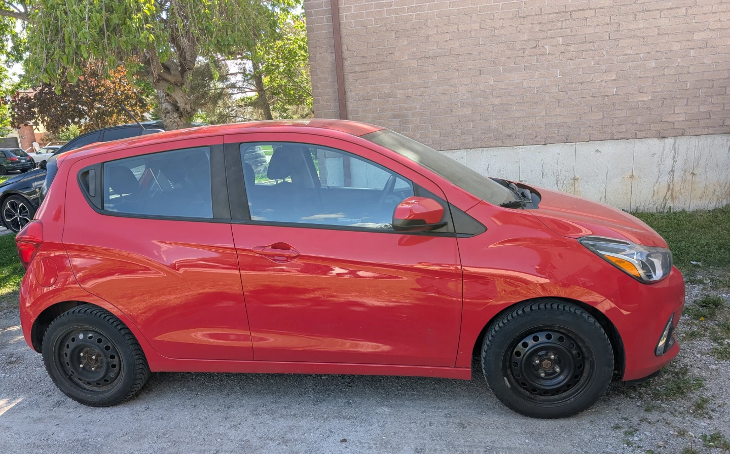 Red Chevrolet Spark
