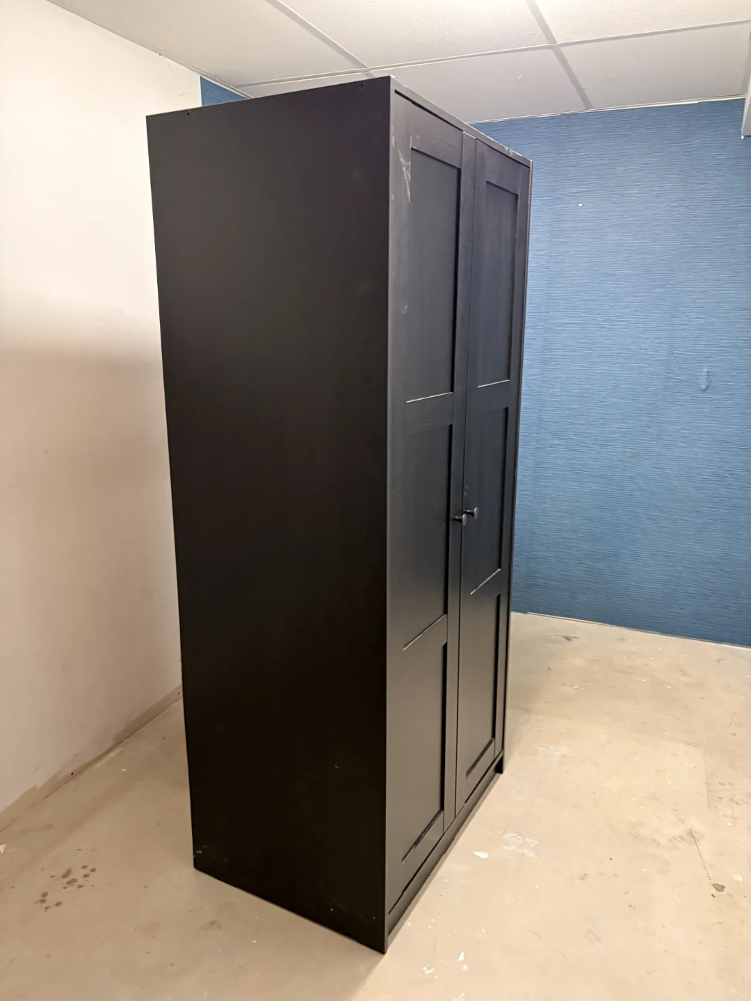 Black  Double Door Wardrobe - photo 2