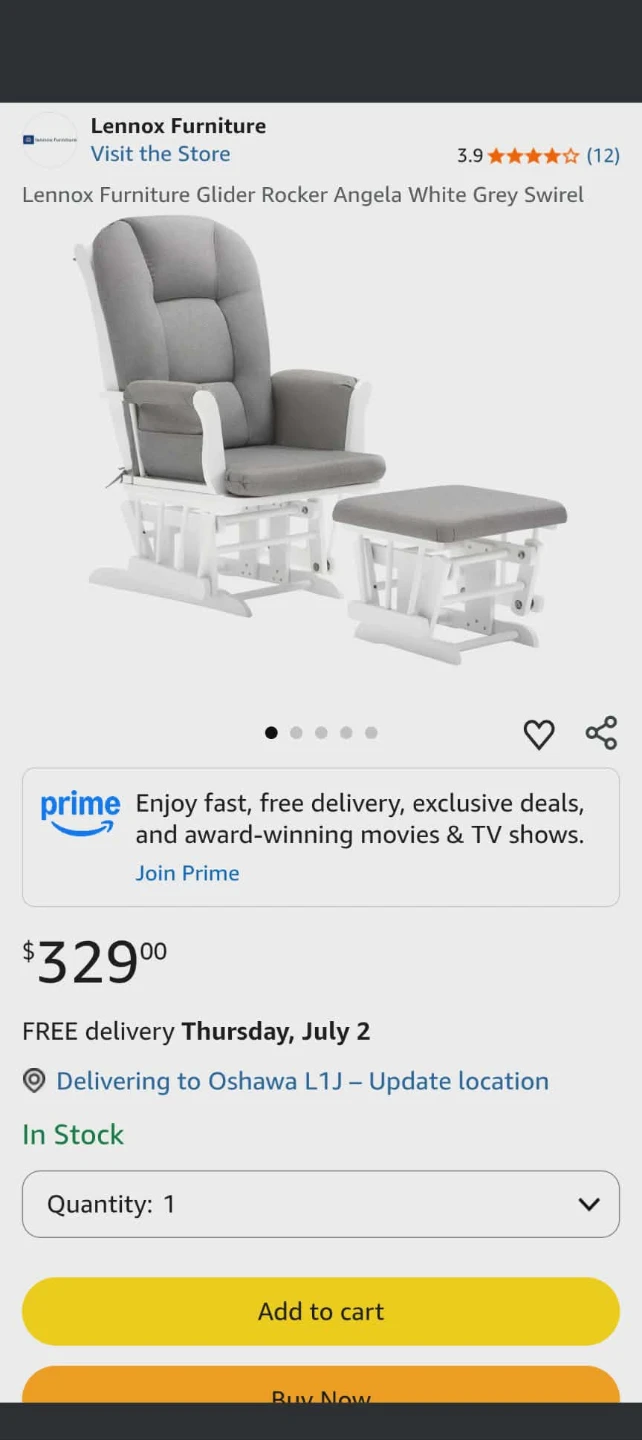 Glider/nursing chair - photo 3