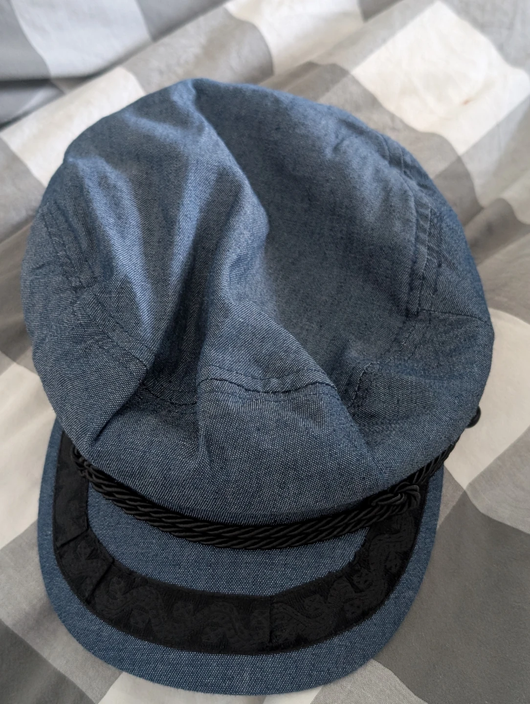 Denim Baker Boy Cap