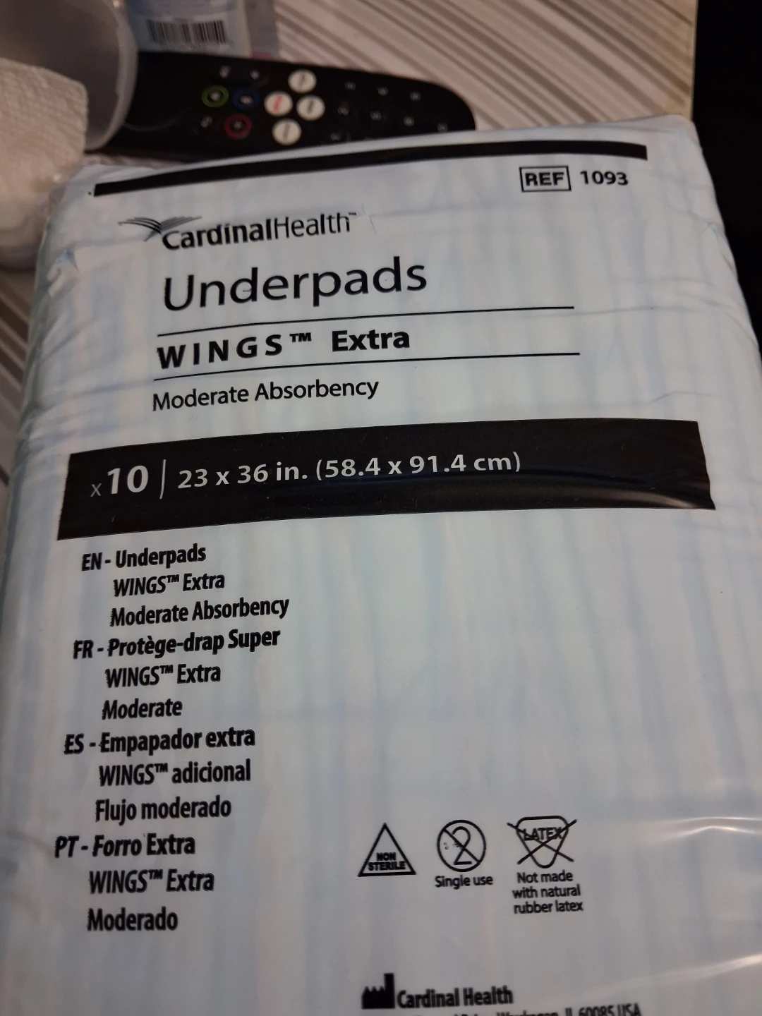 Cardinal Health Underpads WINGS Extra 23 x 36 in.