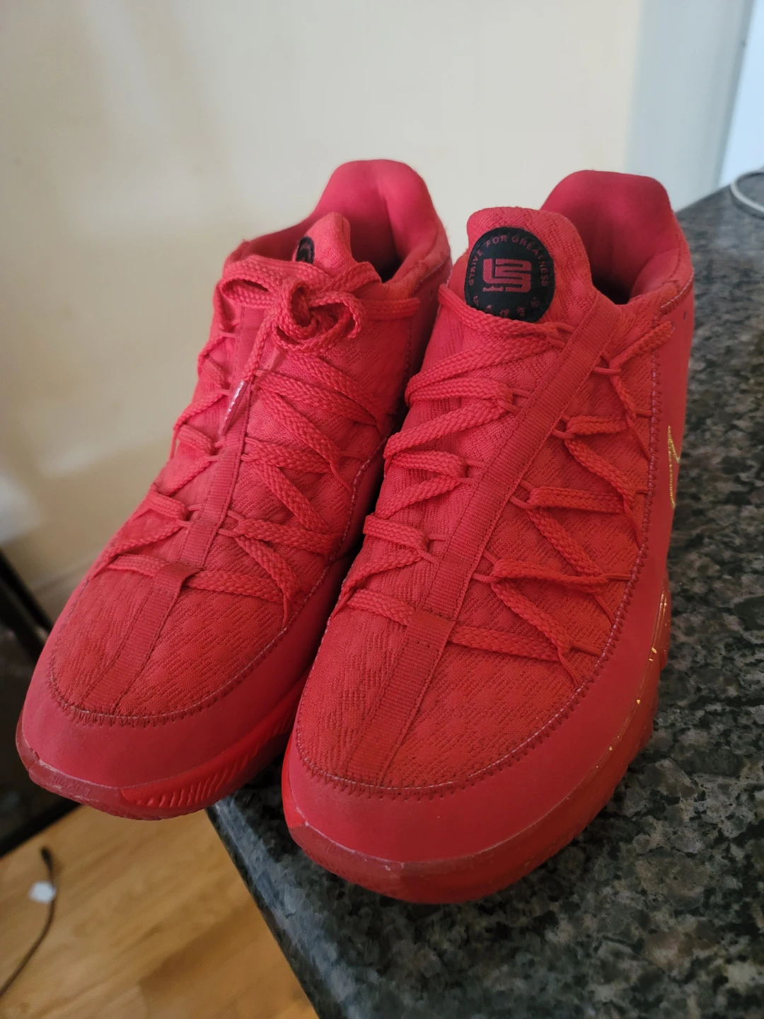 Nike LeBron 17 Low Titan Red Men's Basketball Shoes - photo 2
