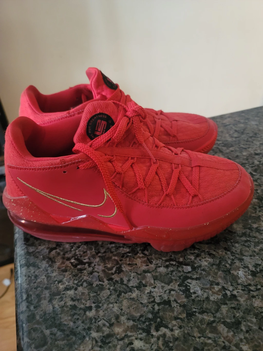 Nike LeBron 17 Low Titan Red Men's Basketball Shoes - photo 5