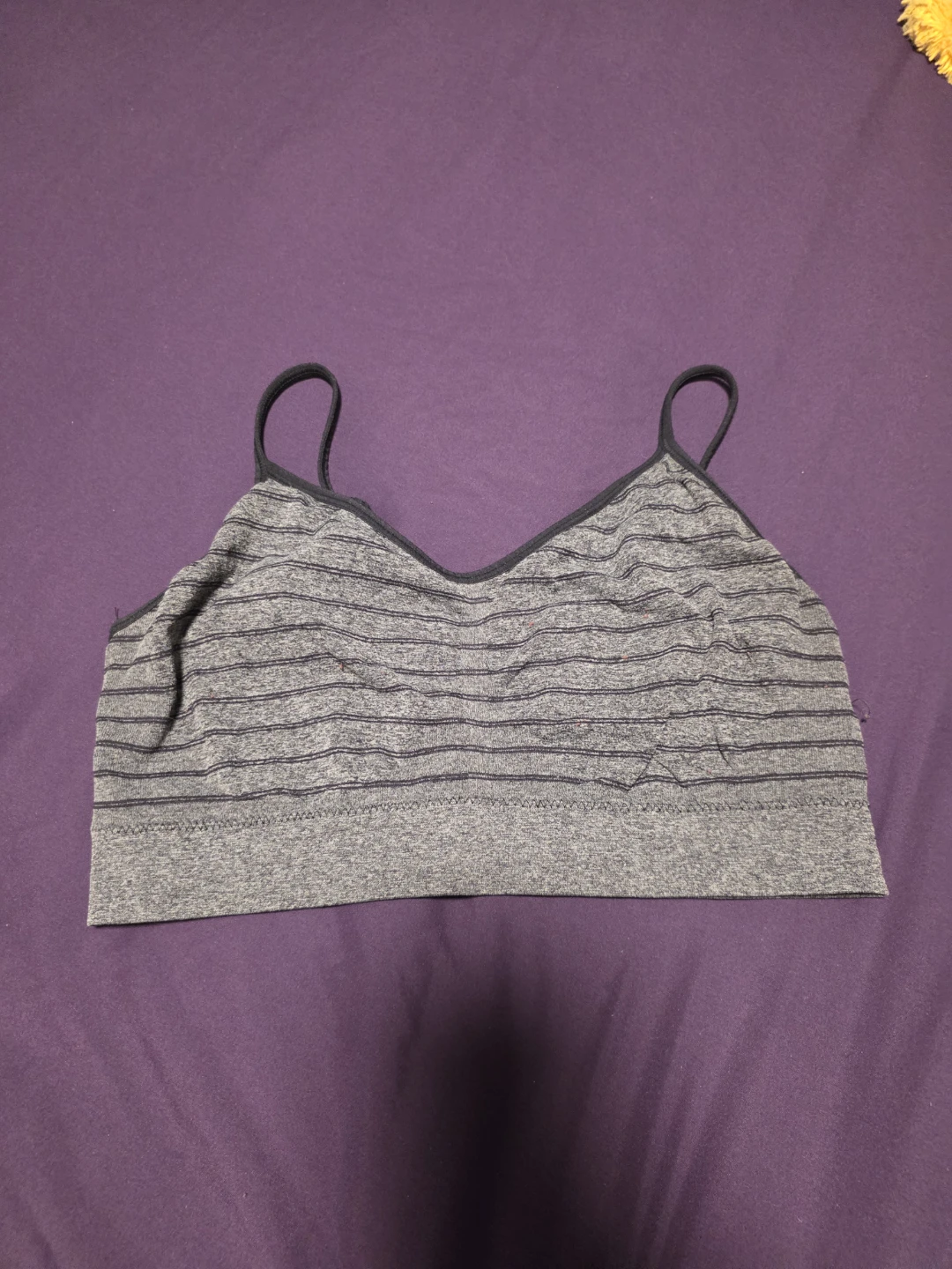 Denver Hayes Seamless Bra XL-TG Grey Striped