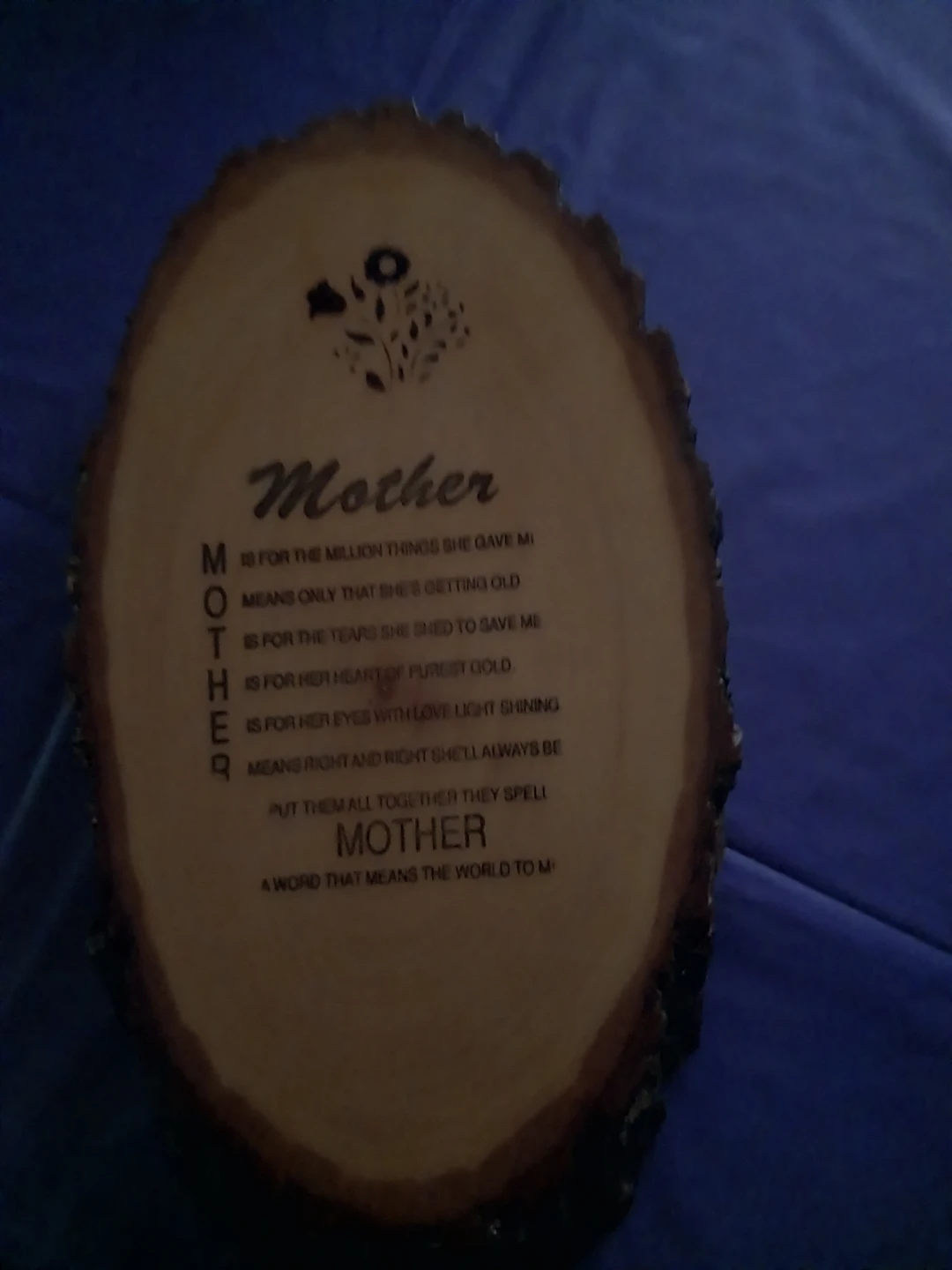 ⚽️Wooden "Mother" Poem Plaque⚽️