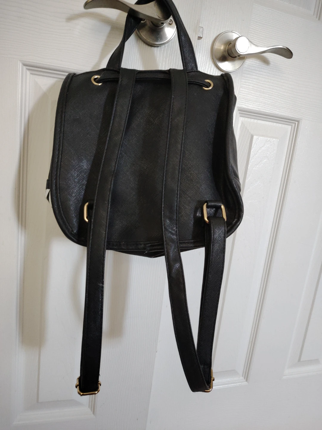 Black Backpack with Paris London New York Print - photo 2