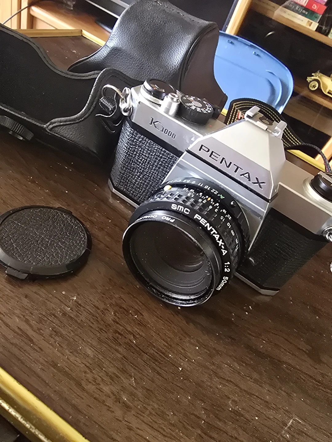 Pentax K1000 35mm Film Camera with SMC Pentax-A 1:2 50mm Lens