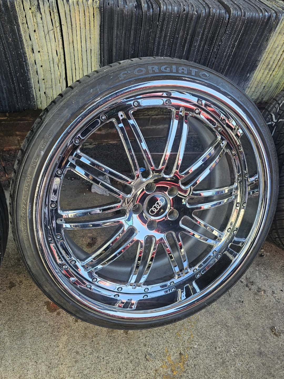 22 inch MHT staggered rims wheels 5x112 3 piece wheels - photo 4