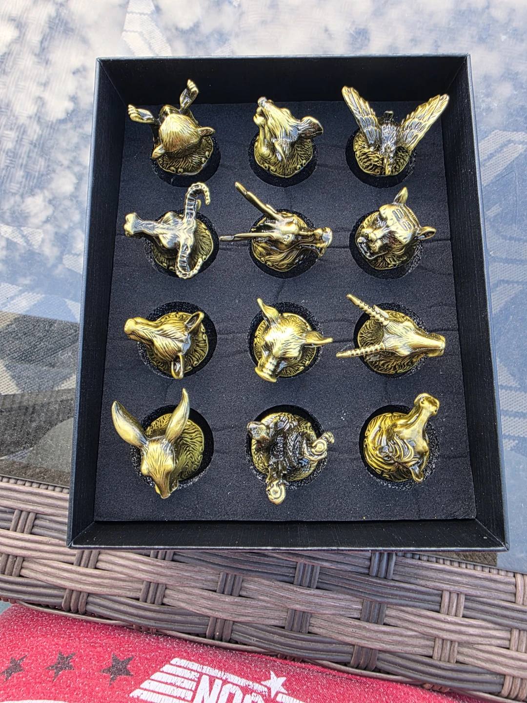 Set of 12 Animal Head Shot Glass Charms - photo 4