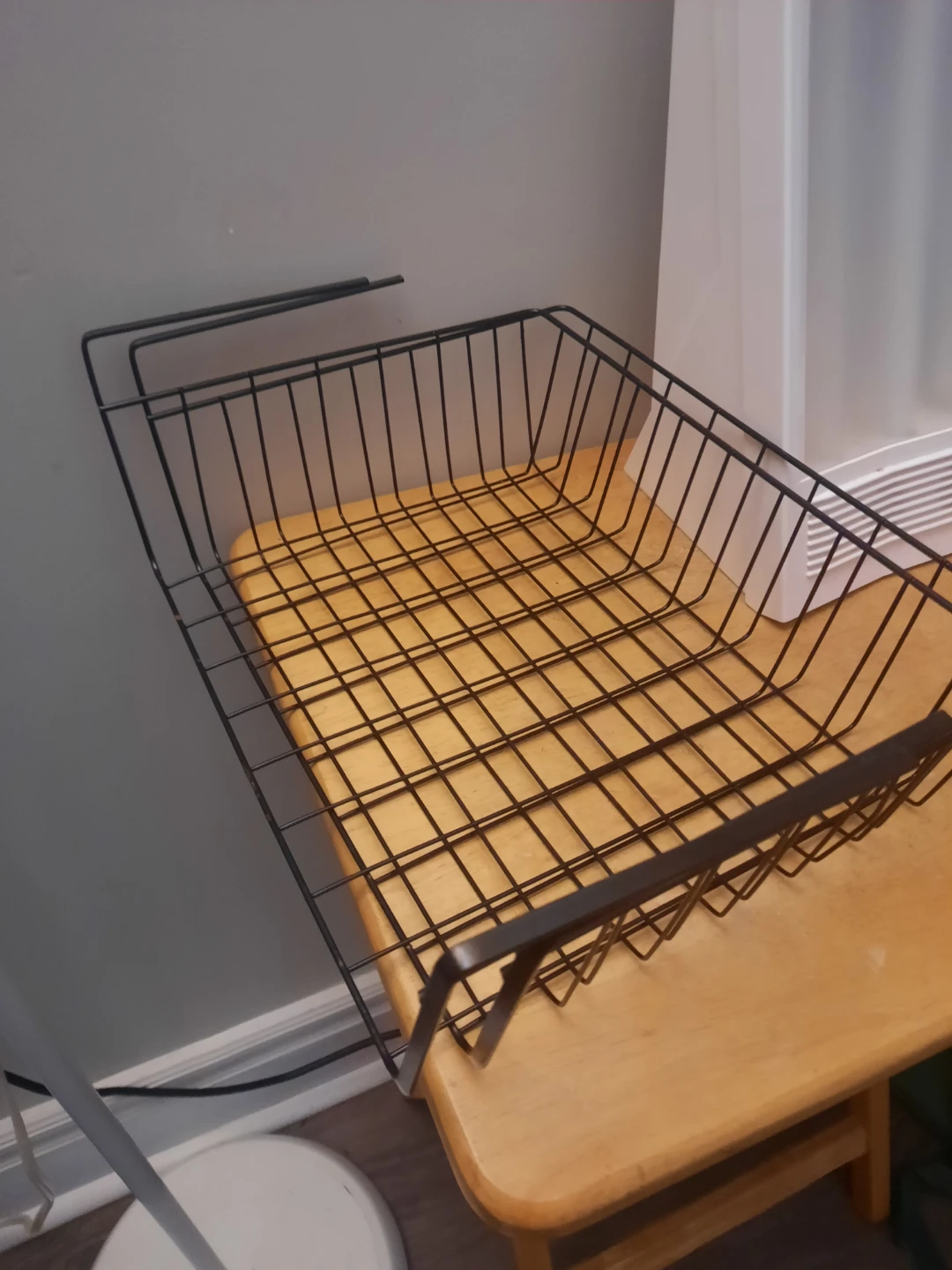 2 Black Wire Hanging Storage Baskets - photo 3