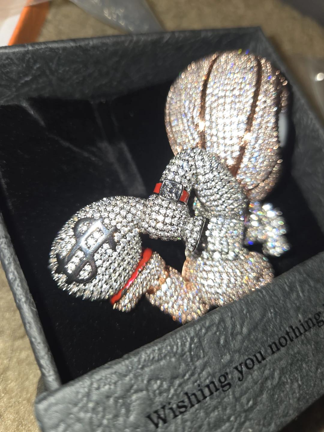 Iced Out Character Pendant with Money Bag - photo 3
