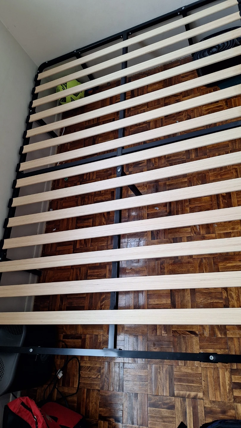 Metal Bed Frame with Wooden Slats - photo 2