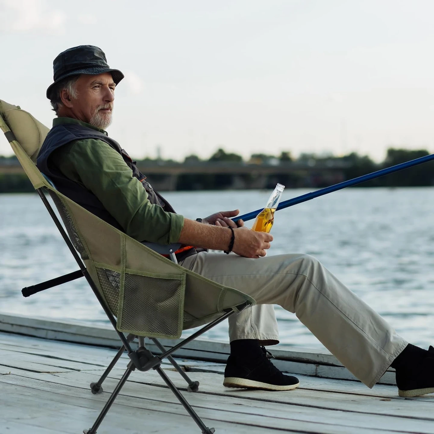 NEW 2 Pack High Back Folding Camping Chair with Removable Pillow - photo 5