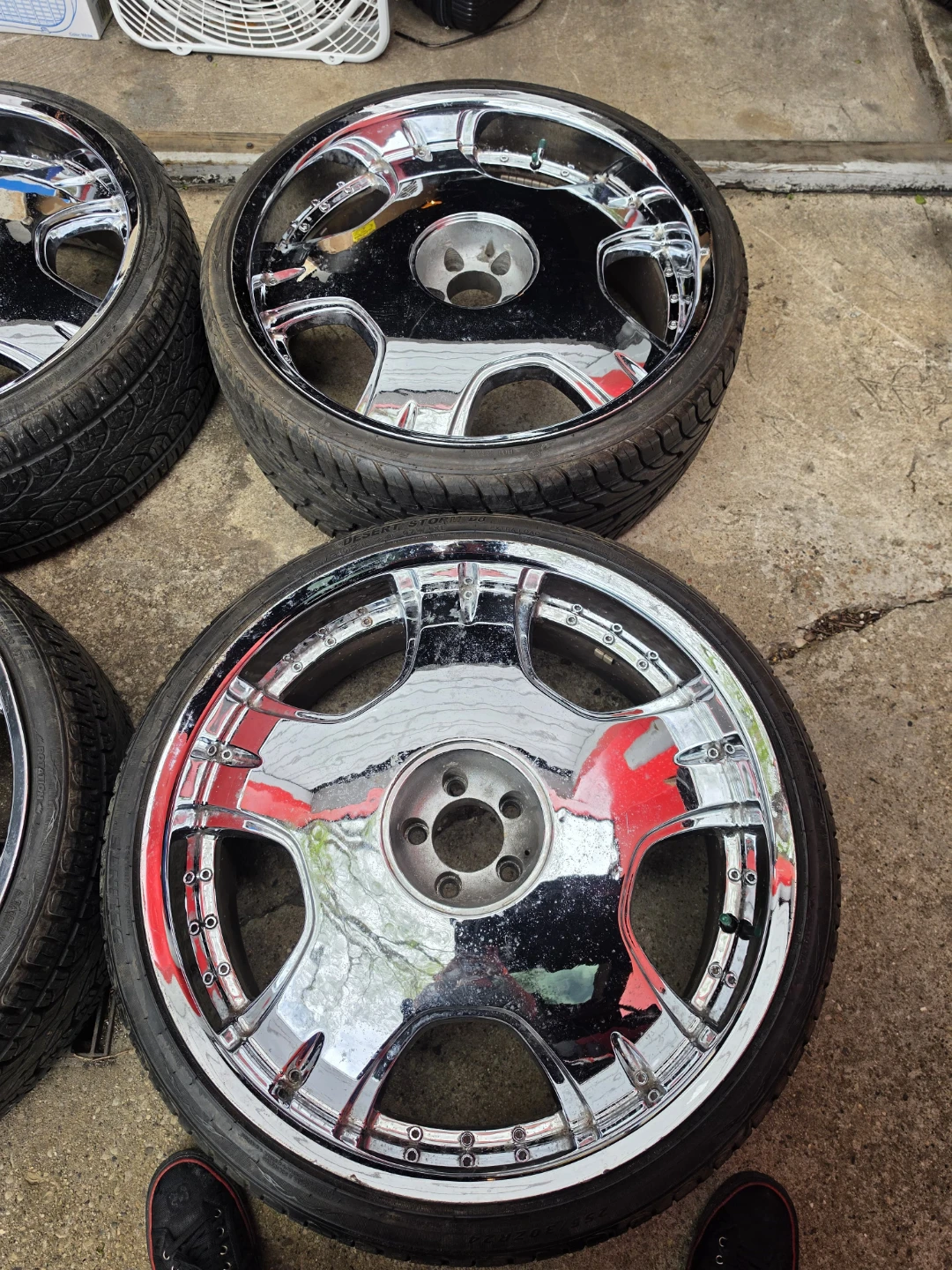 24 inch drag rims wheels 5x114.3 5x120 5x4.5 5x4.75 - photo 2