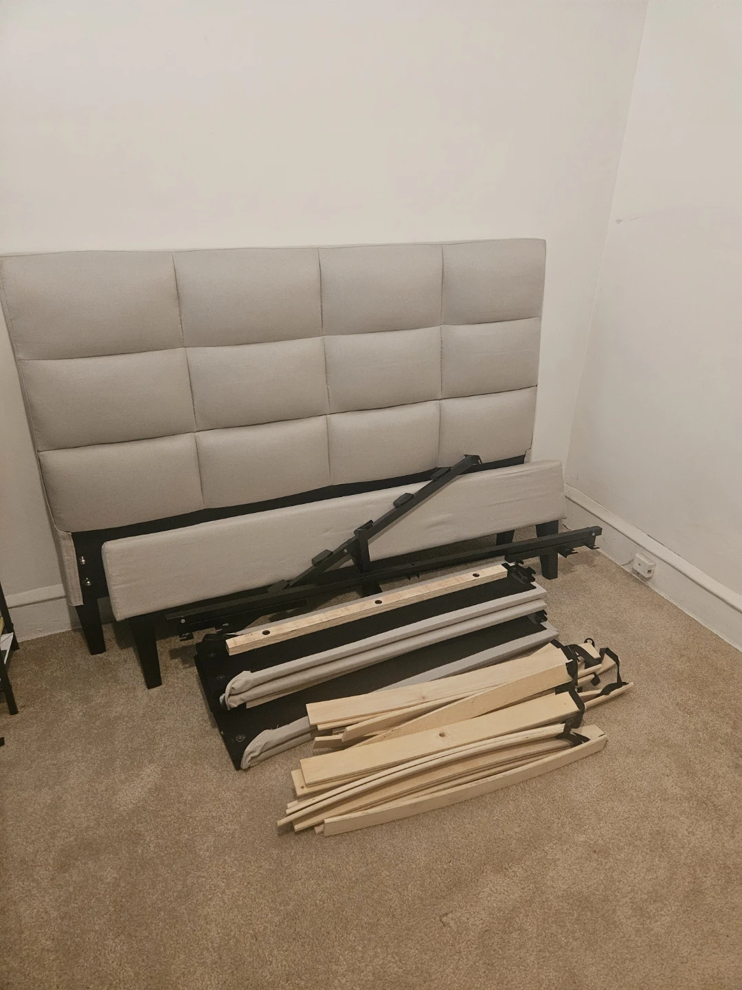 New Upholstered Full Bed Frame with Headboard - photo 3