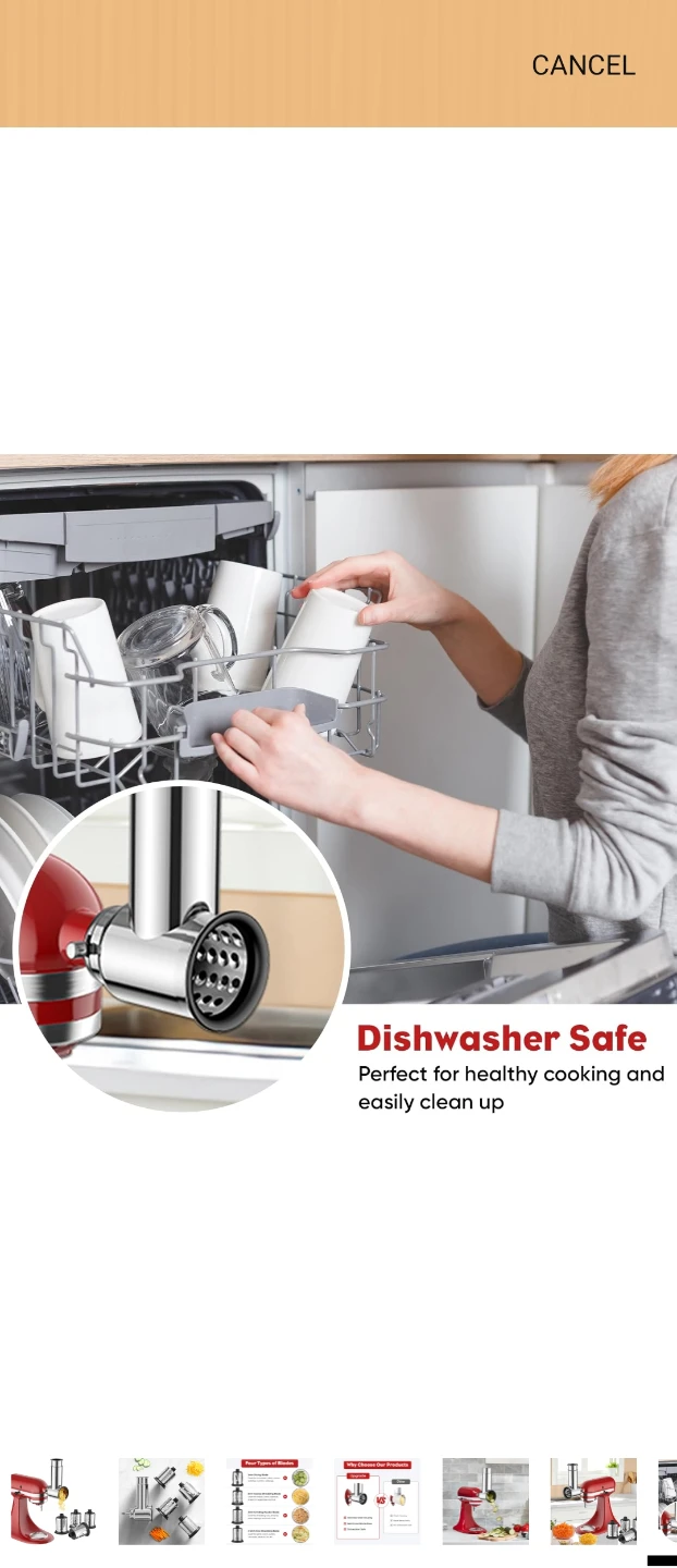KitchenAid Stand Mixer Food Grinder Attachment Set - photo 3