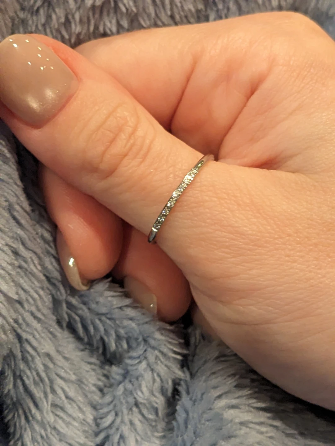 Dainty CZ Band Ring
