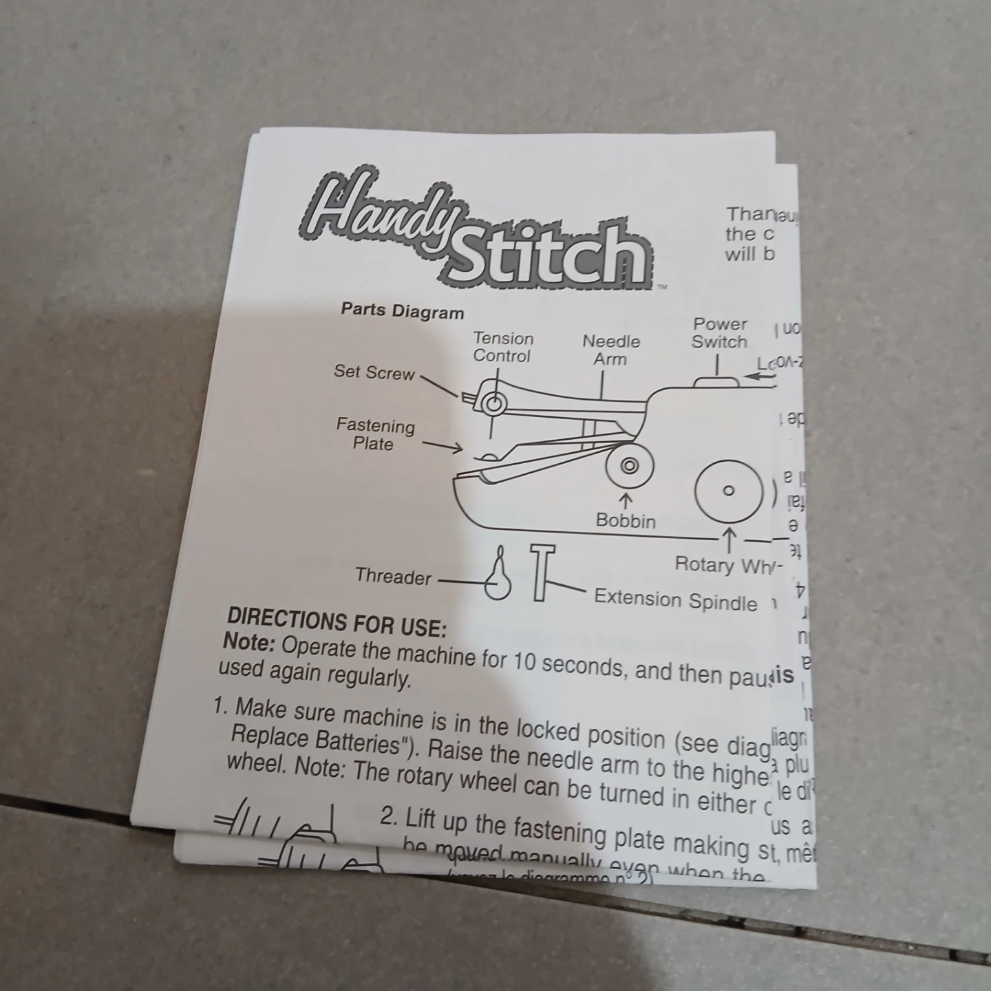 ⚽ Handy Stitch Portable Sewing Machine - photo 2