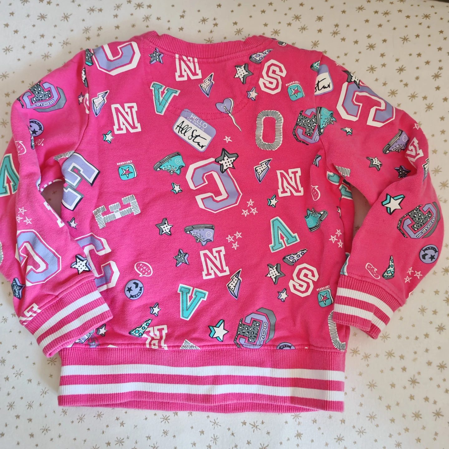 Converse Pink Graphic Sweatshirt - Size 5 - photo 4