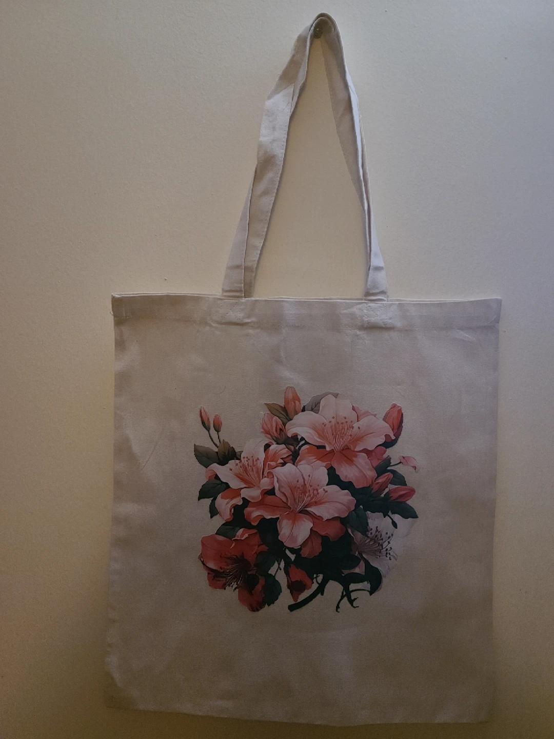 Tote Bag with Floral Print
