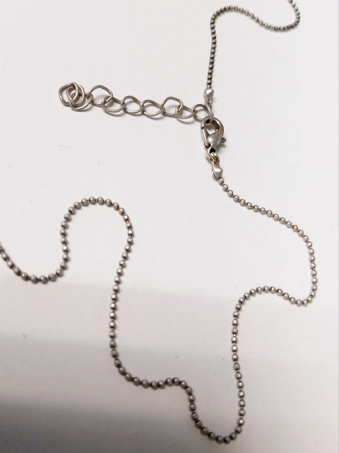 Ball Chain in silver tone for your pendant