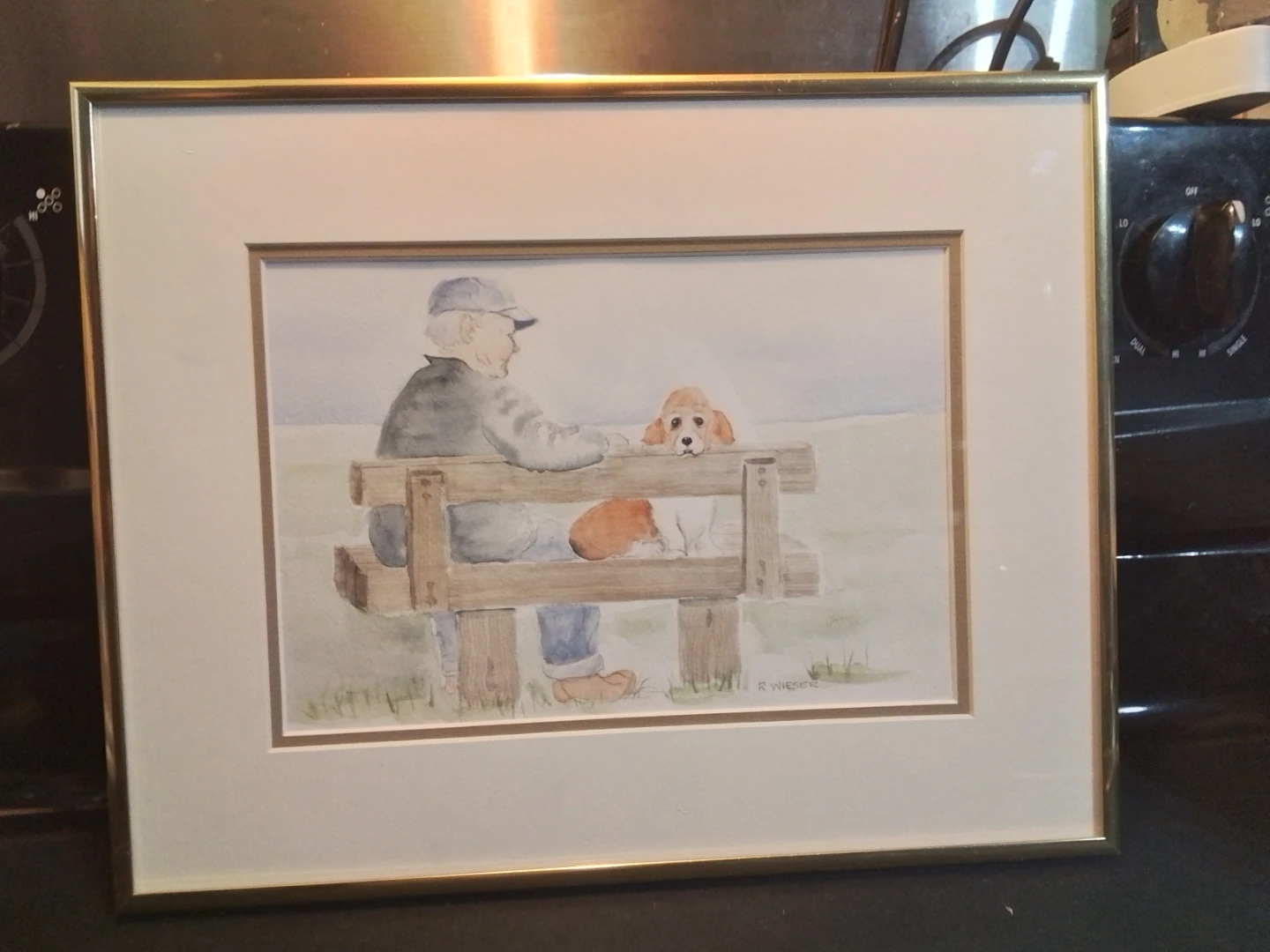 ORIGINAL R. WIESER WATERCOLOR PAINTING - photo 3