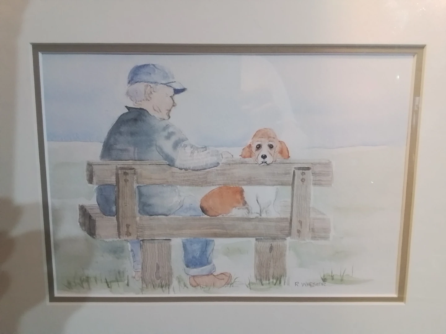 ORIGINAL R. WIESER WATERCOLOR PAINTING - photo 4