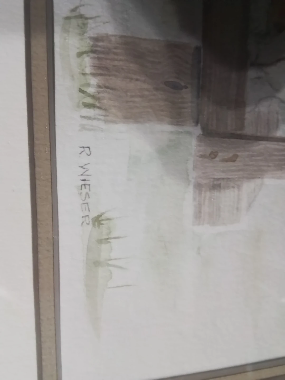 ORIGINAL R. WIESER WATERCOLOR PAINTING - photo 5