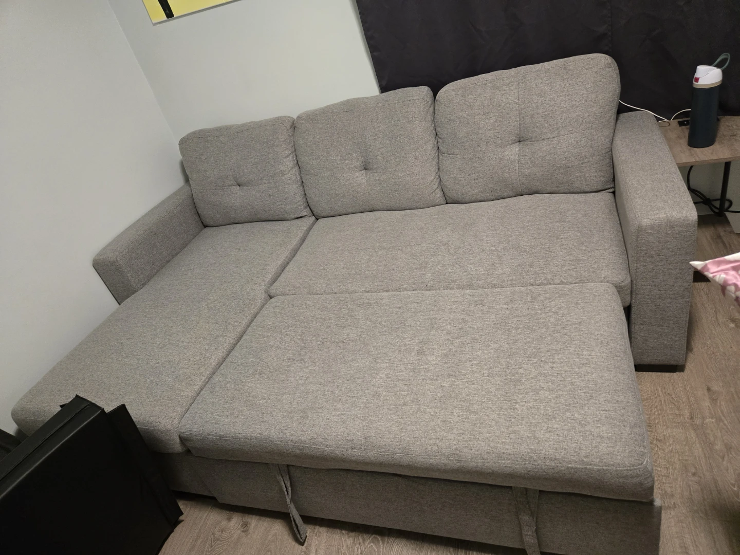 Grey Sectional Sofa with Storage - photo 2