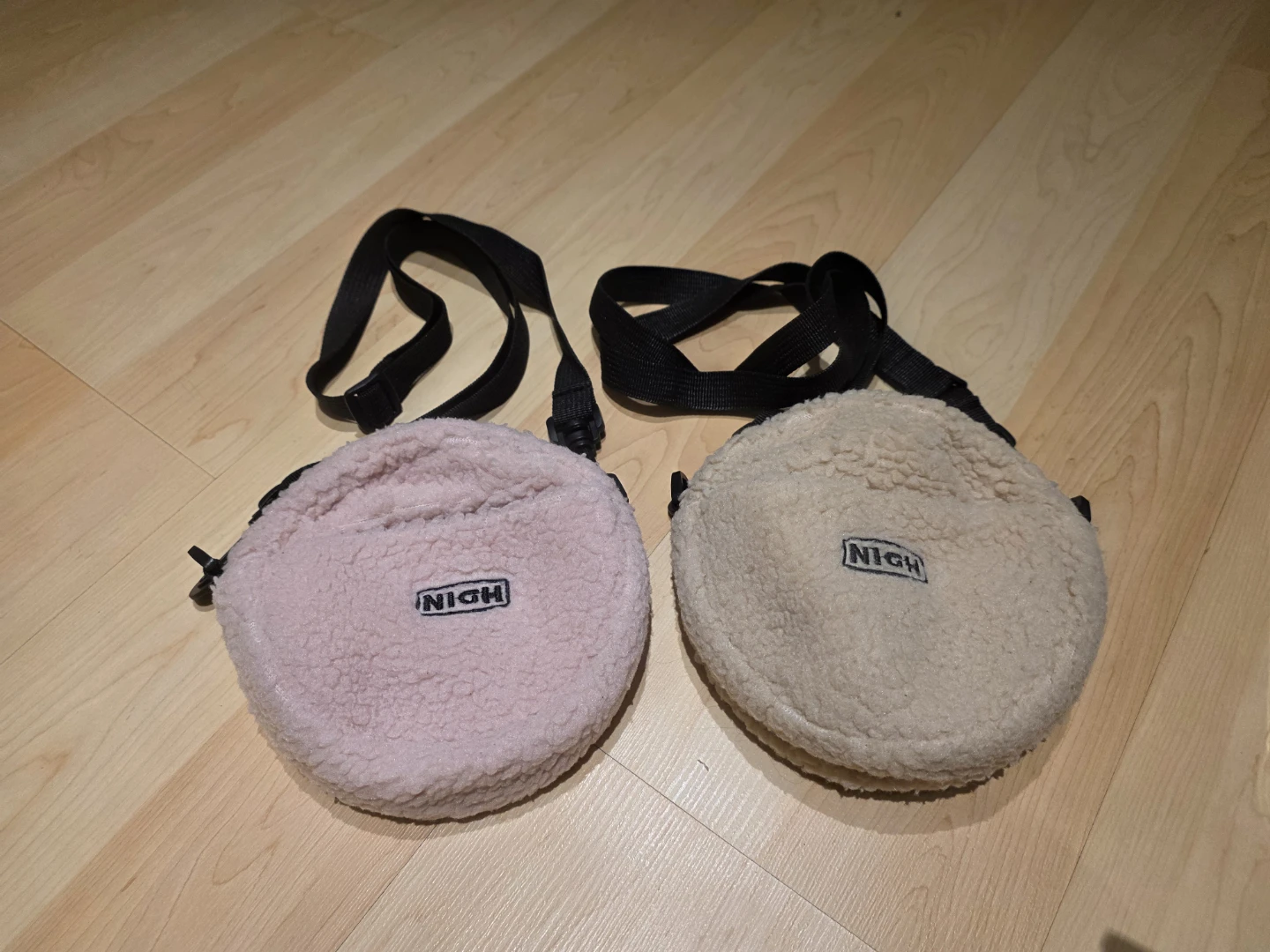 Cute Fleece Mini Round Crossbody Bags