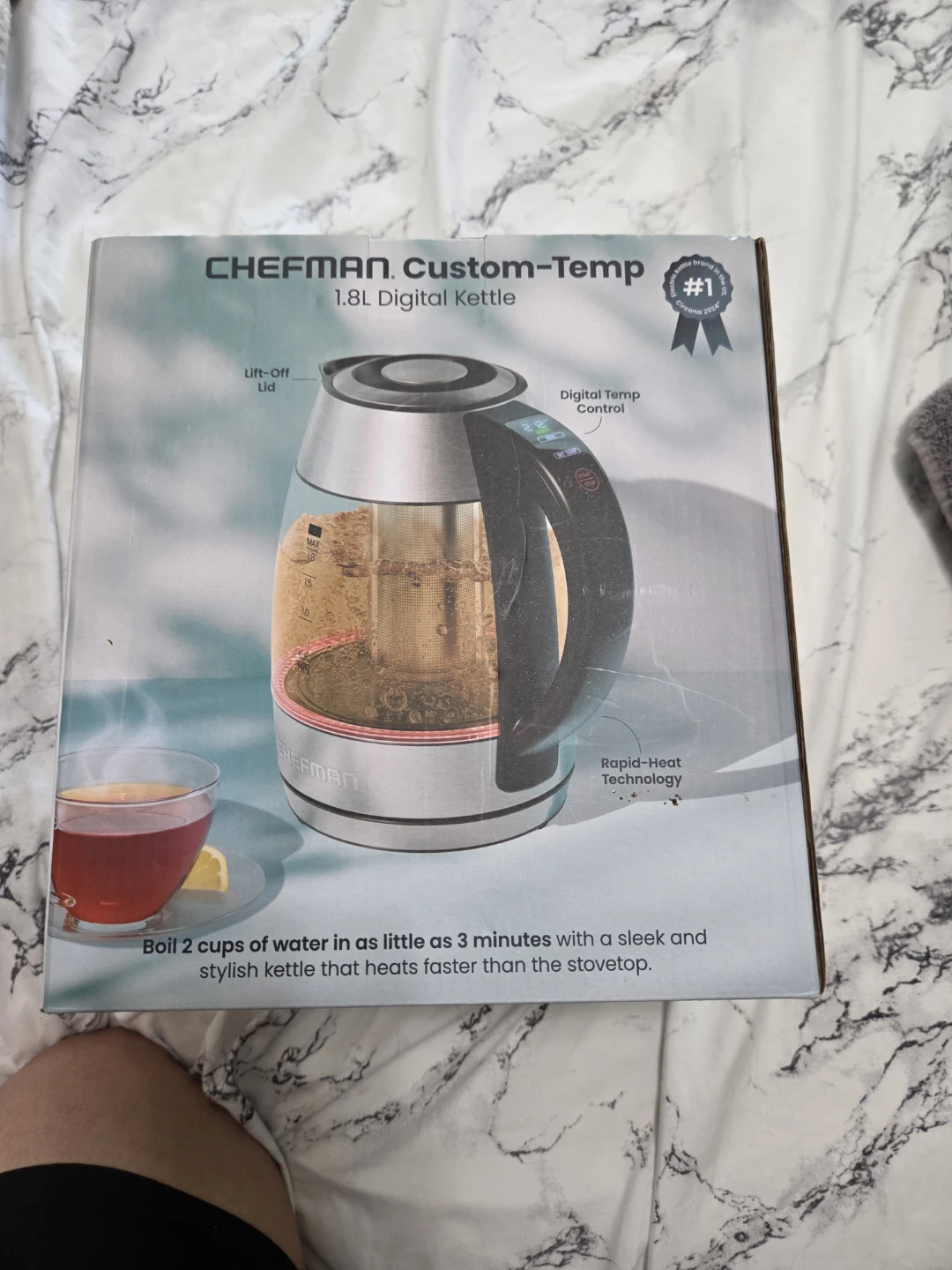 CHEFMAN Custom-Temp 1.8L Digital Kettle