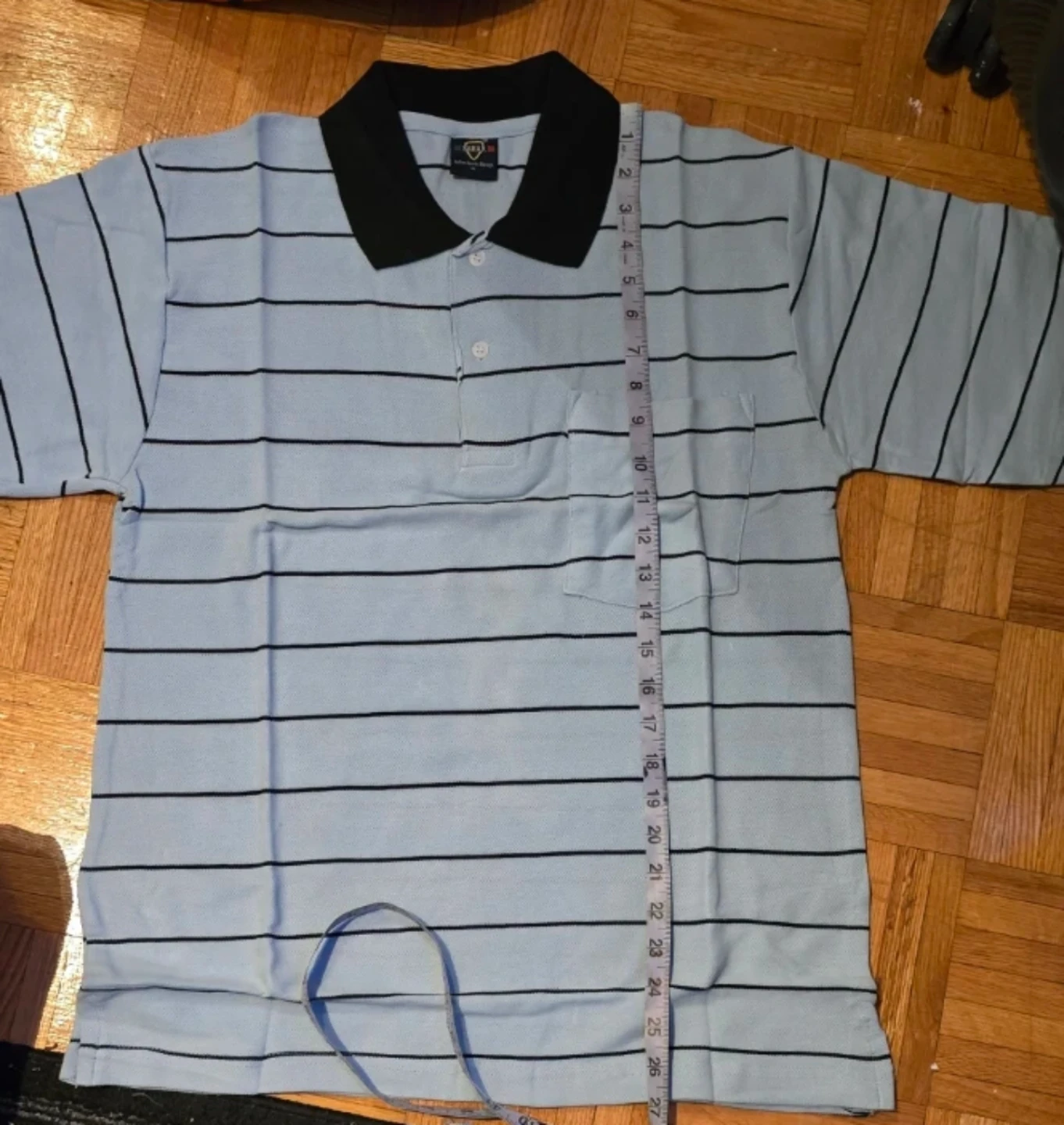 ⚽️$5 Light Blue Striped T-Shirt - photo 2