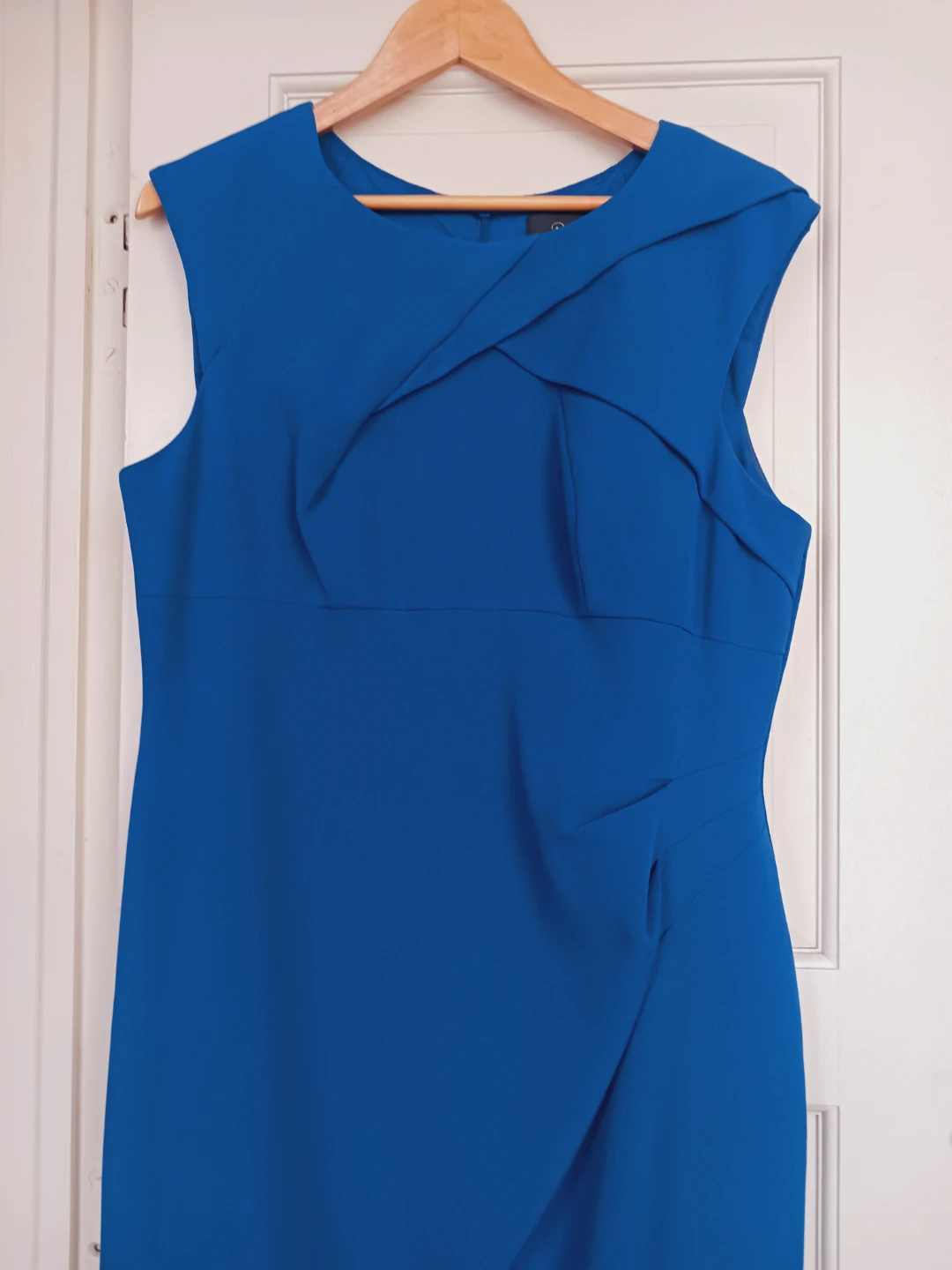 New !!  ADRIANNA PAPELL Blue Sleeveless Sheath Dress. 16. - photo 2