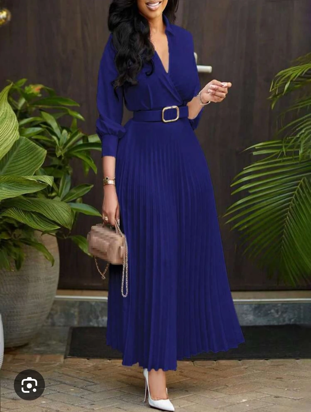 Royal Blue Long Sleeve Dress