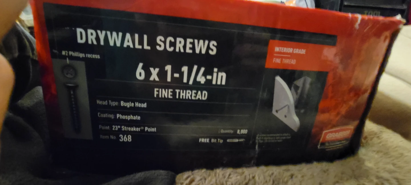 Grabber Drywall Screws 6 x 1-1/4-in (8000 pcs) - photo 2