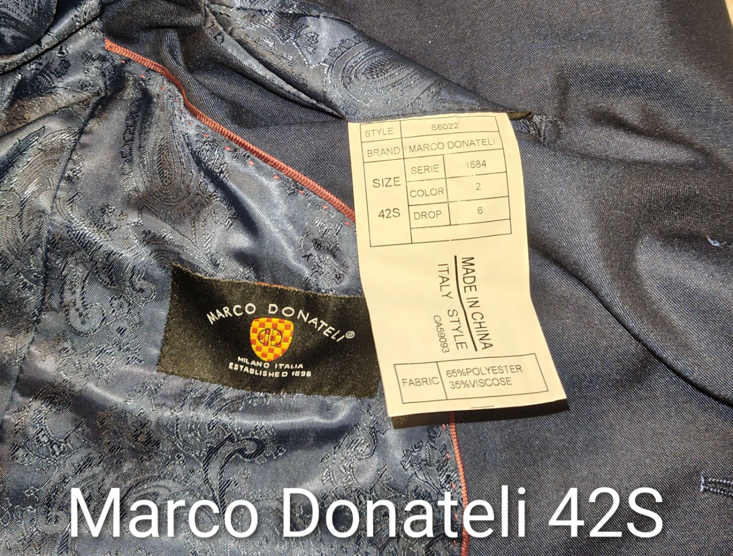 Marco Donatelli Navy Blazer 42S - photo 3