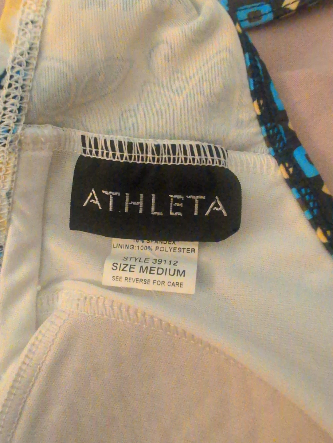Athleta Paisley Bikini Top Size Medium - photo 2