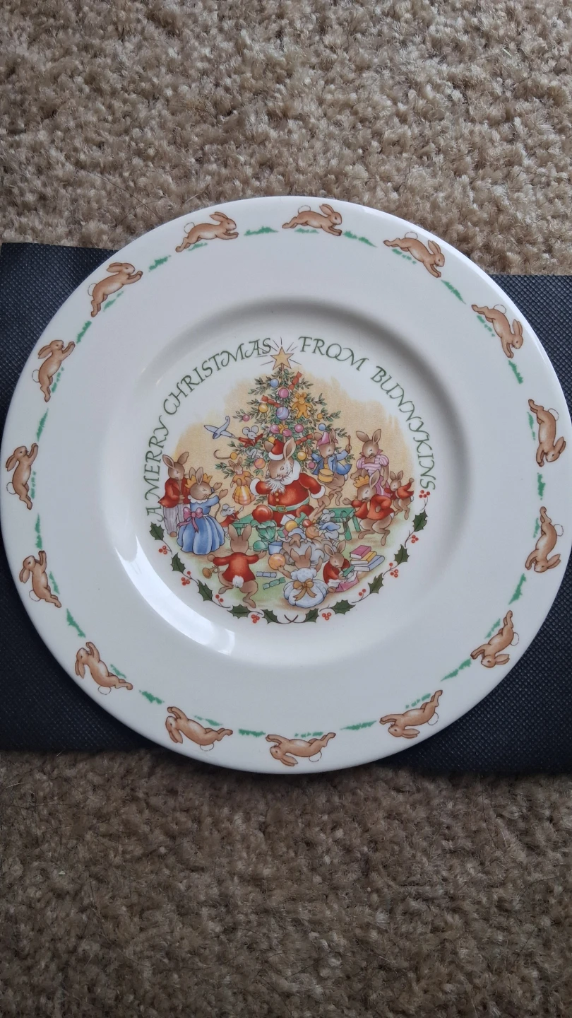 Bunnykins "A Merry Christmas" Plate - photo 2
