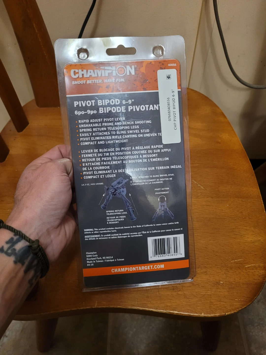 Champion Pivot Bipod 6"-9" - photo 2