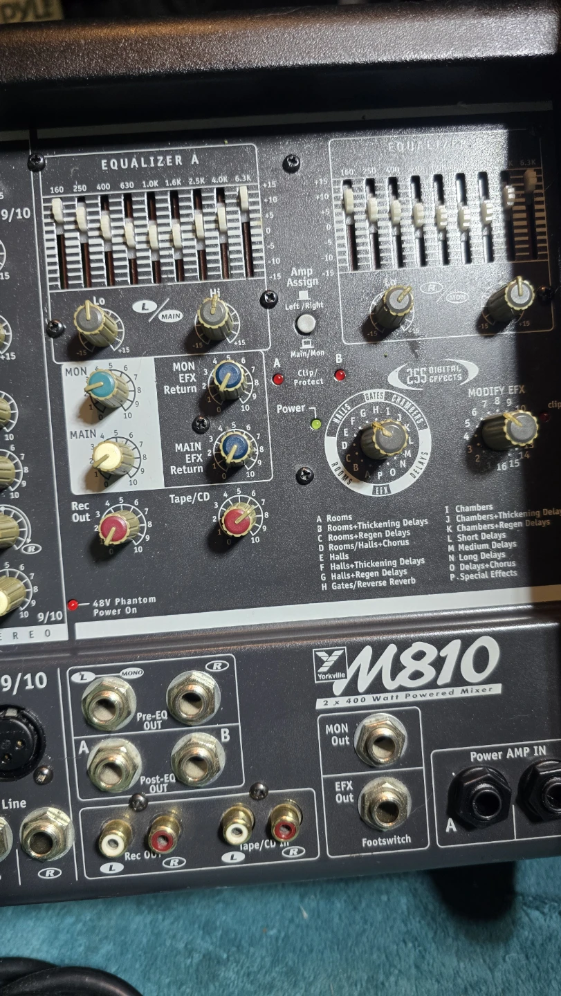 Yorkville M810 8-Channel Powered Mixer - photo 3