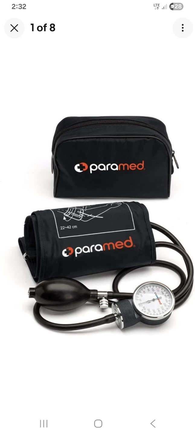 Paramed Aneroid Sphygmomanometer Blood Pressure Monitor