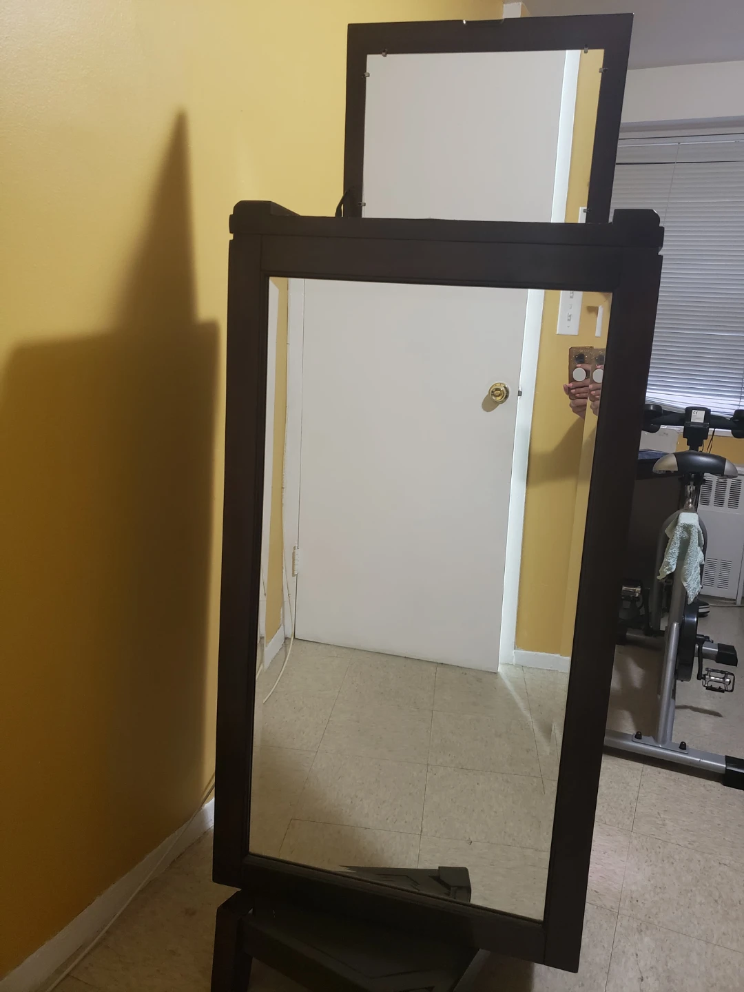 Dark Wood 5-Drawer Chest with Mirror - photo 3