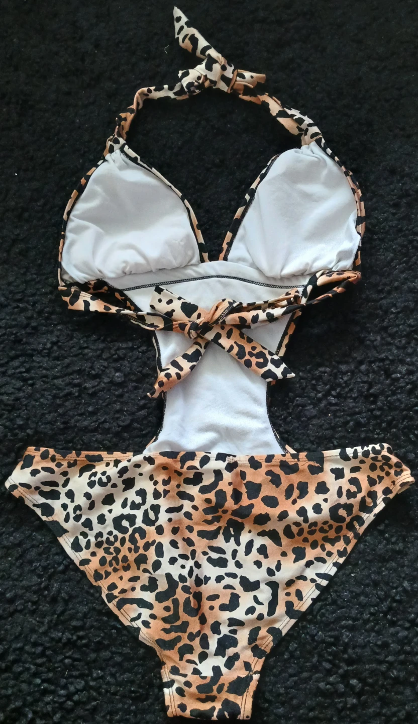 Leopard Print One-Piece Swimsuit - photo 2