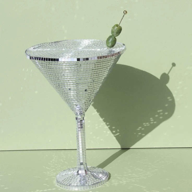 Martini Glass Disco Ball Decor⚽️ - photo 4