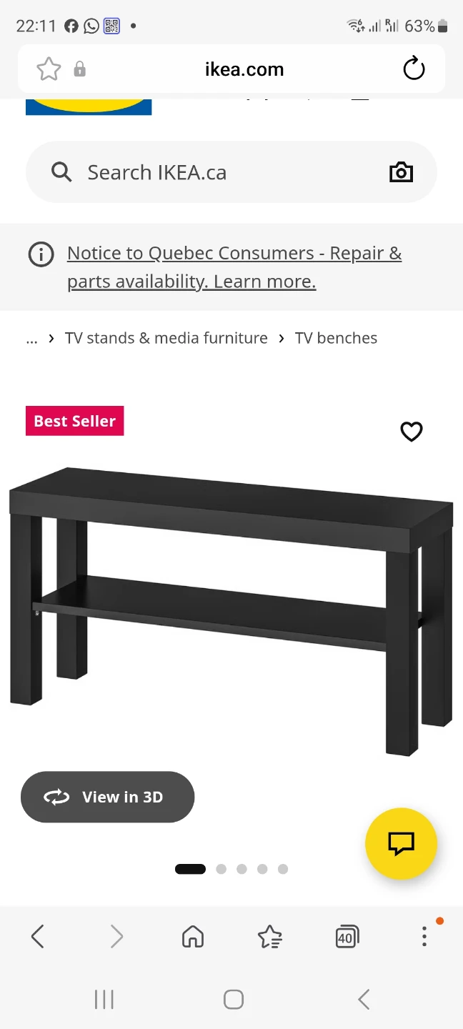 IKEA TV Bench - photo 3